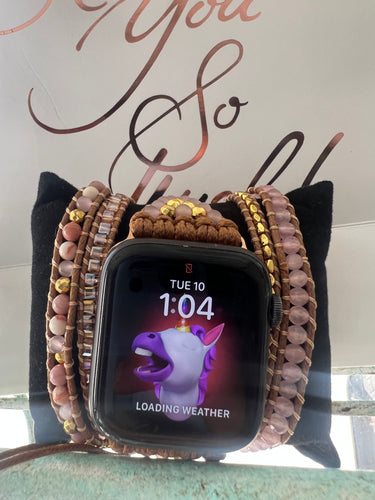 Apple Watch 
Gemstones Apple Watch
Rose quartz 