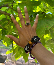 Load image into Gallery viewer, Stone cage cord bracelet