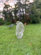Load image into Gallery viewer, Natural Clear Rock Crystal Quartz Kwan Yin / Guanyin Amulet / Pendant